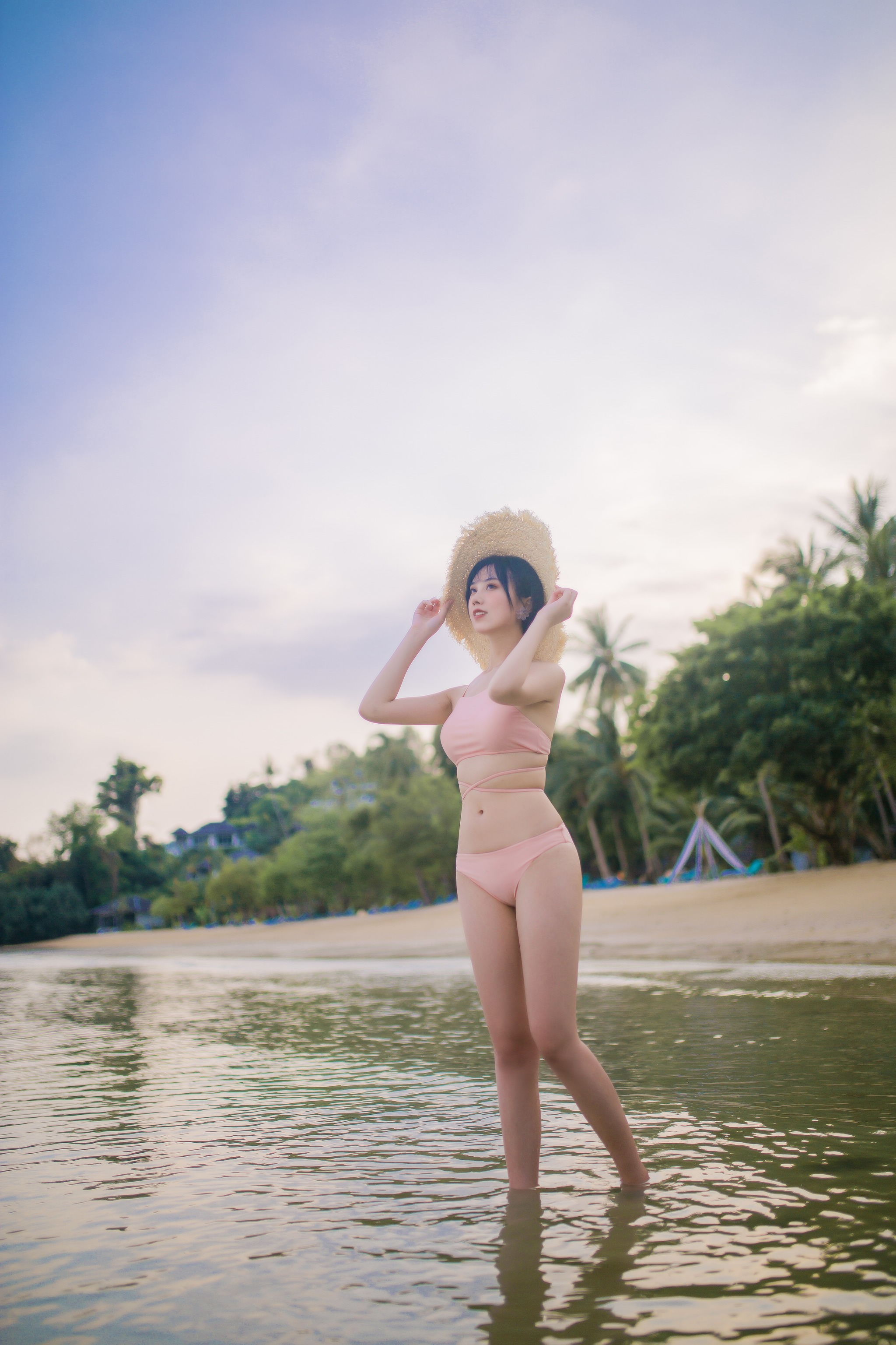 图片[1]-念雪ww – NO.020 粉色泳衣 [30P]-XikXak